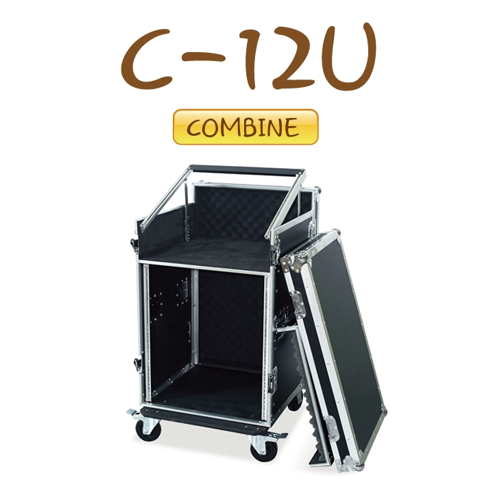 C-12U/컴바인케이스,상부 믹서 + 12구앰프