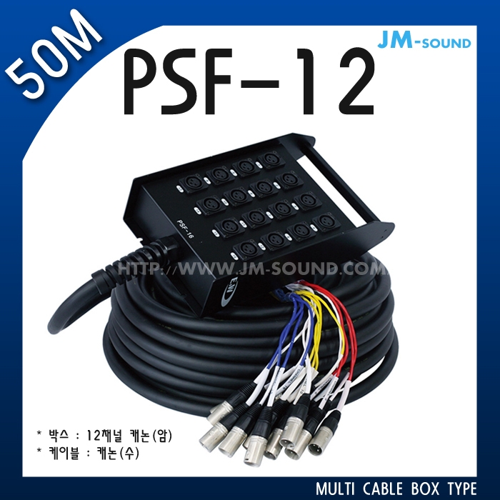 PSF-12-50MMULIT CABLE BOX TYPE 12CH/고급,케논암,50M