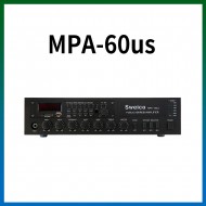 MPA-60US/USB/SD Card/라디오/마이크1,2,3/마이크1뮤트기능/AUX1,2/라인출력/챠임/3회로셀렉터/AC,DC24V겸용/60와트