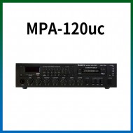 MPA-120UC/USB/SD Card/라디오/카셋트/마이크1,2,3/마이크1뮤트기능/AUX1,2/라인출력/챠임/3회로셀렉터/AC,DC24V겸용/120와트