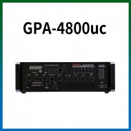 GPA-4800UC/USB/SD Card/라디오/카셋트/마이크1,2,3,4,/마이크1뮤트기능/AUX1,2/라인출력/챠임,싸이렌/펜텀파워/5회로셀렉터/AC,DC24V겸용/480와트