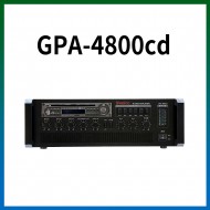 GPA-4800CD/CD/USB/SD Card/라디오/마이크1,2,3,4,/마이크1뮤트기능/AUX1,2/라인출력/챠임,싸이렌/펜텀파워/5회로셀렉터/AC,DC24V겸용/480와트