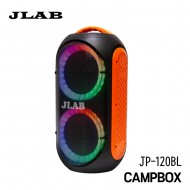 JLAB CAMPBOX JP-120BL/LED조명/충전식/블루투스/USB/SD Card/라다오/기타입력1,2/녹음/무선마이크옵션/6.5인지 더블우퍼/300와트